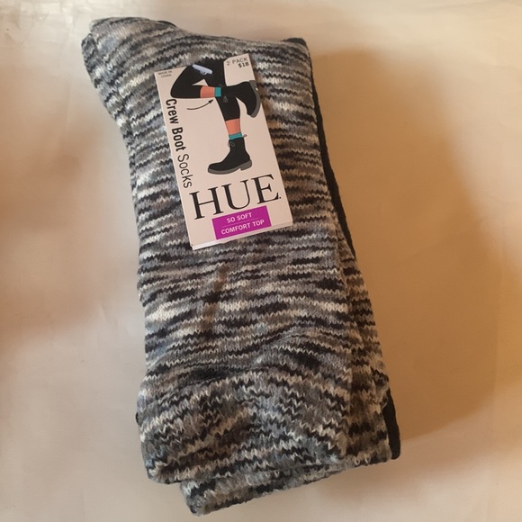 New HUE Women's Space Dye 2 Pack Boot Socks - Picture 4 of 6